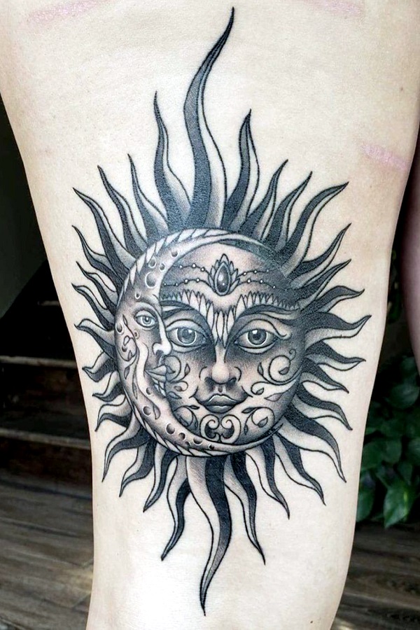 Tribal Sun Images Tattoo