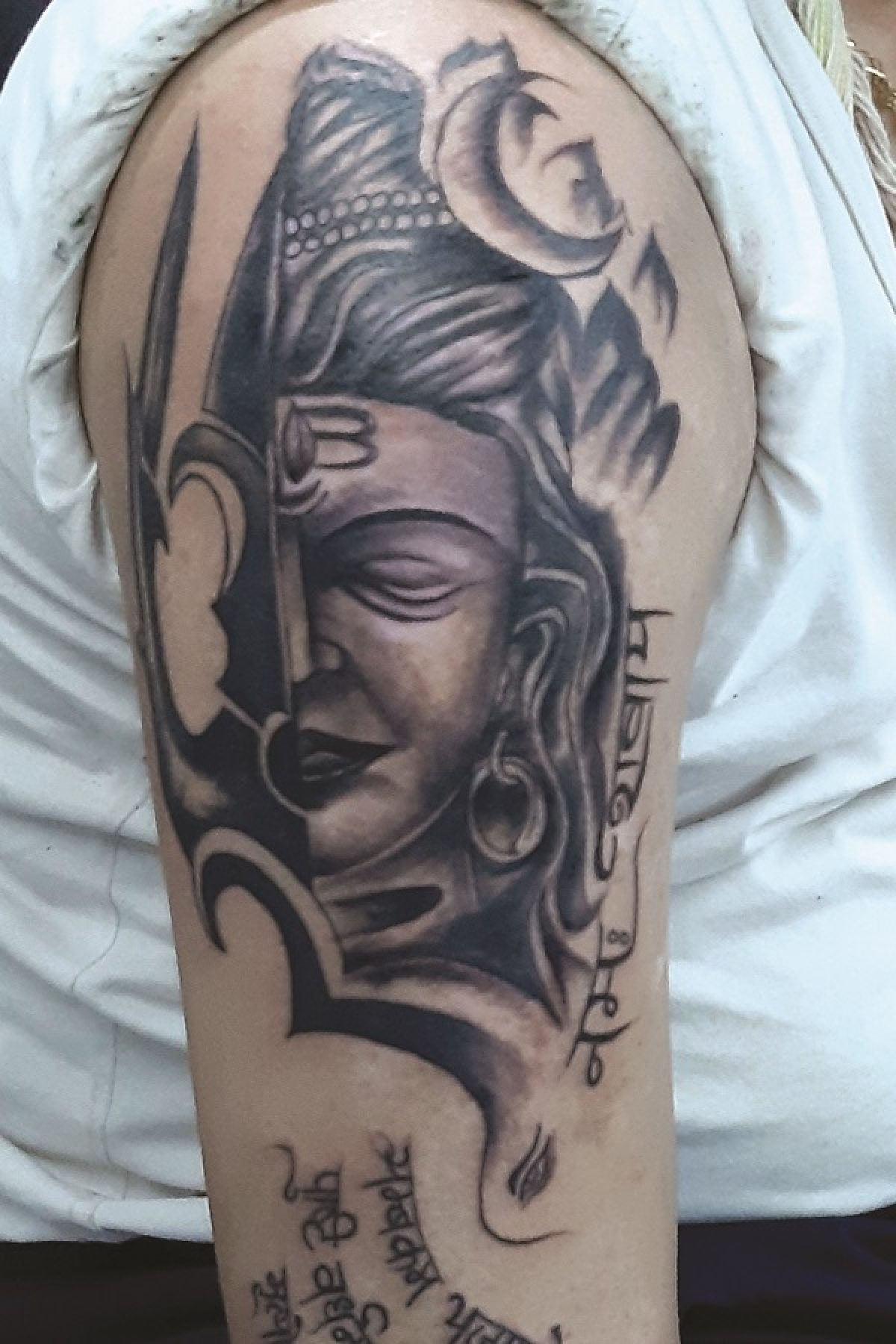 Calm Lord Shiva Tattoo  Black Poison Tattoos