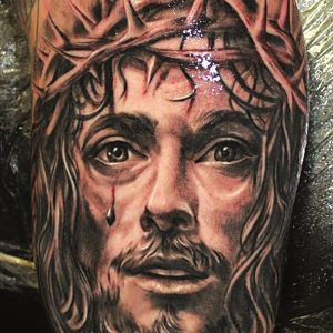 Jesus tattoo (Jesu Tattoo) designs are for religious fanatics.