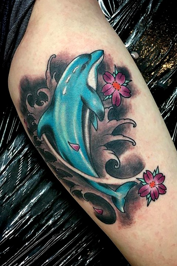Amazing Dolphin Tattoo By Gupta Tattoo Studio Goa - An Overview