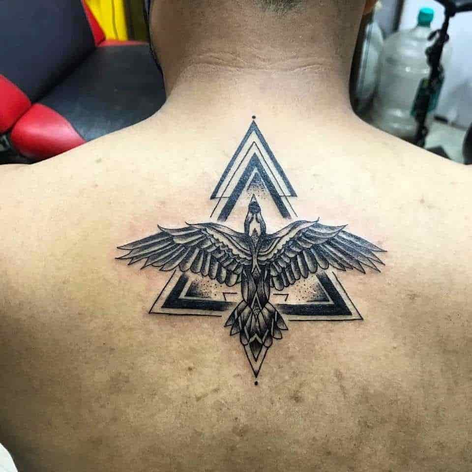 Traditional eagle on my neck Jeremiah at Pinstruck in Newark DE  r tattoos