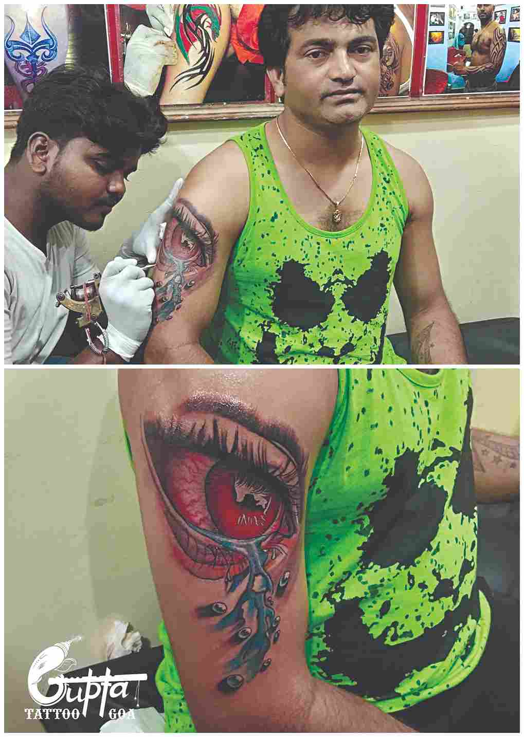 Pin on Tattoo done by Mukesh Waghela at Moksha Tattoo Studio Goa India.