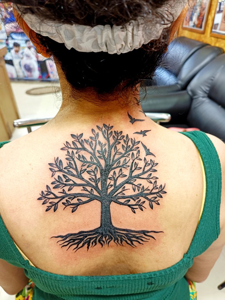 Nature Lovers Tree Tattoo by Best Tattoo Artist of Gupta Tattoo Goa